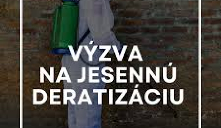 Fotka - Výzva na výkon jesennej preventívnej celoplošnej deratizácie.